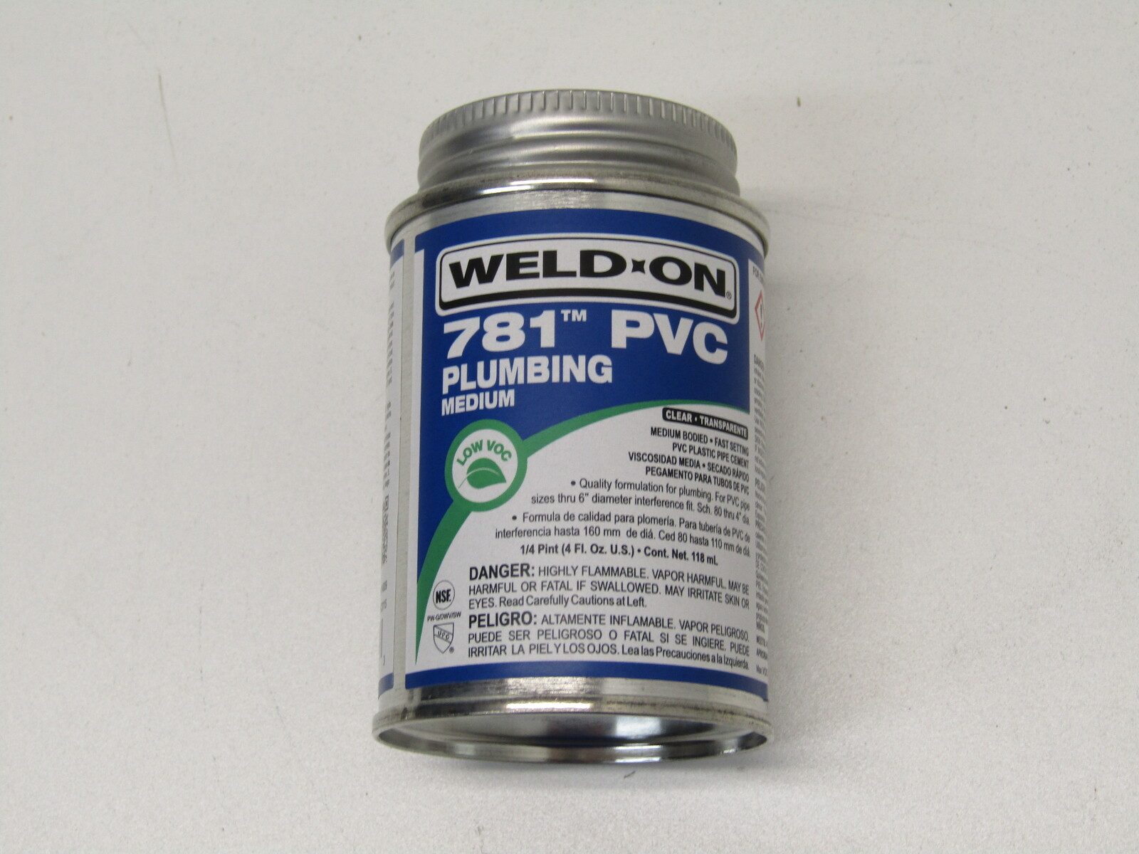 CEMENT,F/PVC PIPE,MEDIUM-- 4OZ CAN,BLACK LABEL OATEY31017